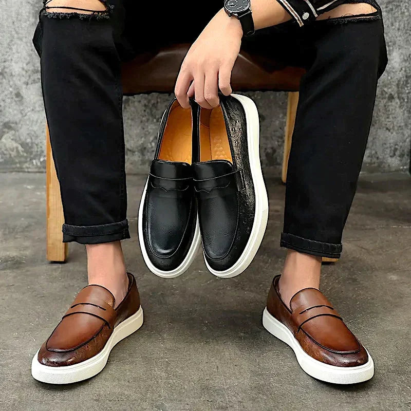 Drune Lässiger, Flacher Herren-Loafer