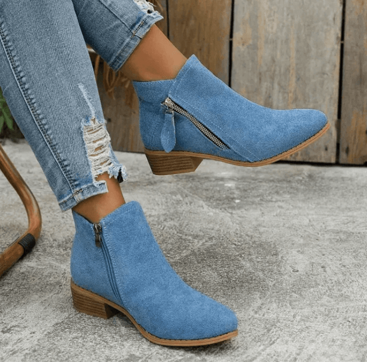 Drune | Klassische Stiefeletten Mit Blockabsatz Stiefel Damenschuhe
