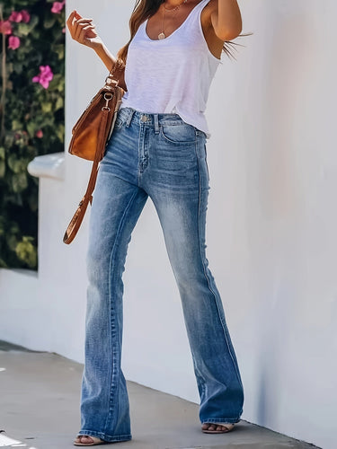 Drune | Hochtaillierte Schlagjeans Für Einen Trendigen Look
