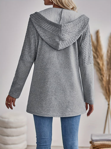Drune | Texturierte Zip-Up Hoodie Jacke