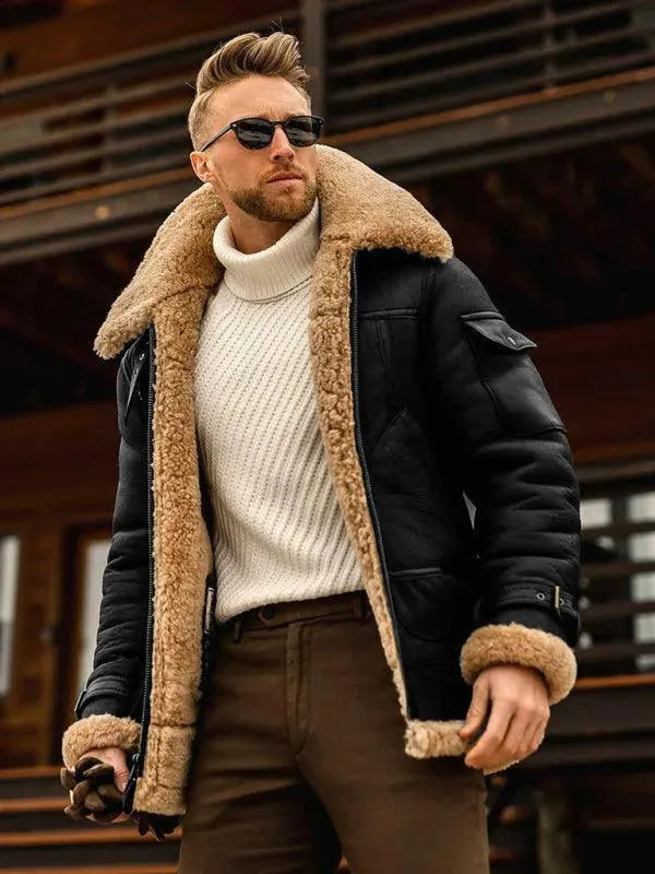 Drune | Dicke Fell Männer Winterjacke