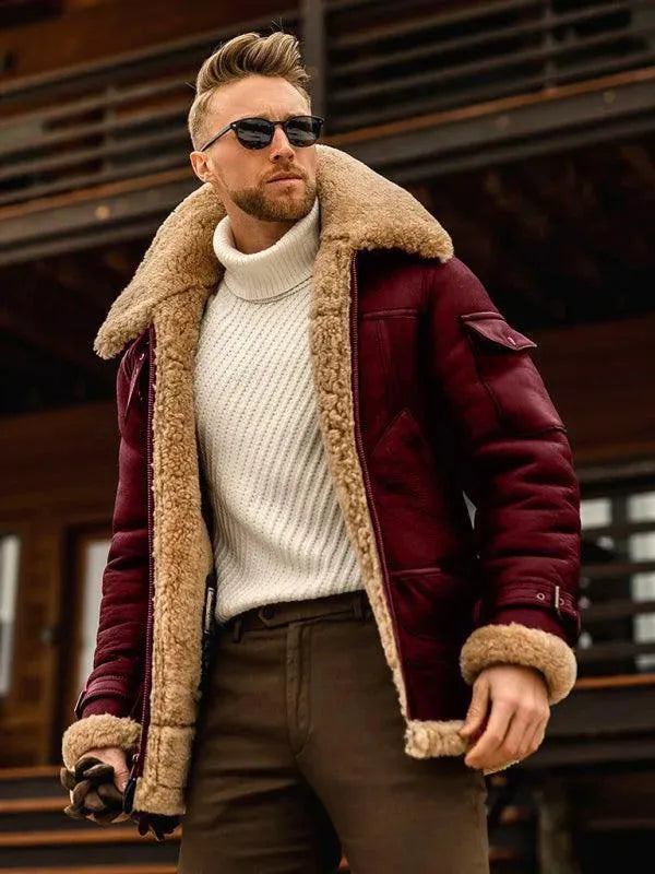 Drune | Dicke Fell Männer Winterjacke