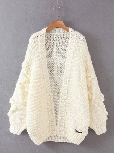Drune | Gestrickter Twist Lockerer Strickjacke
