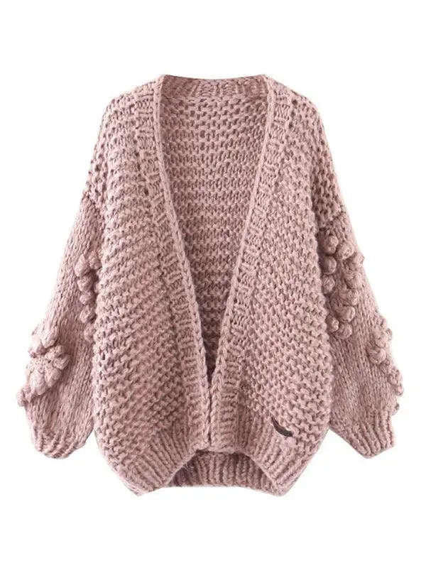 Drune | Gestrickter Twist Lockerer Strickjacke