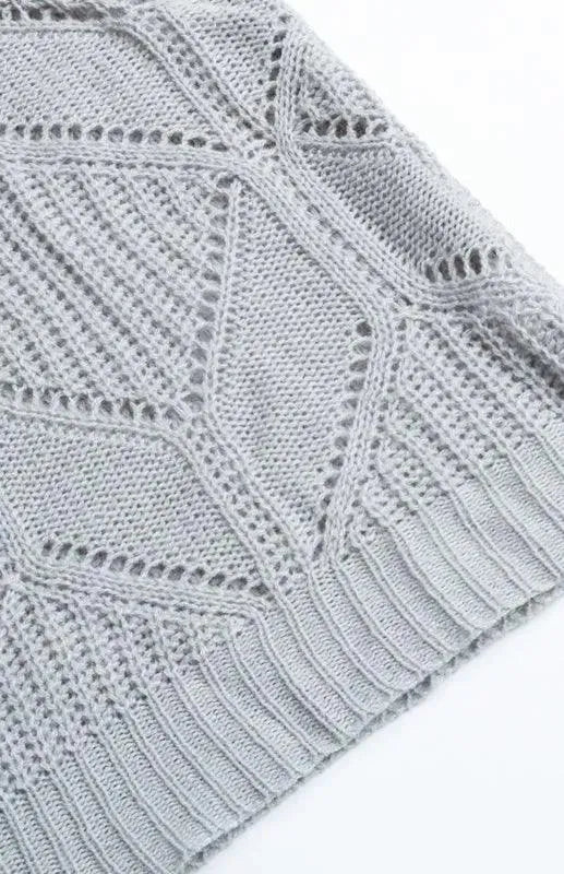 Drune | Twist Damen Strickjacke Pullover im Strickmuster