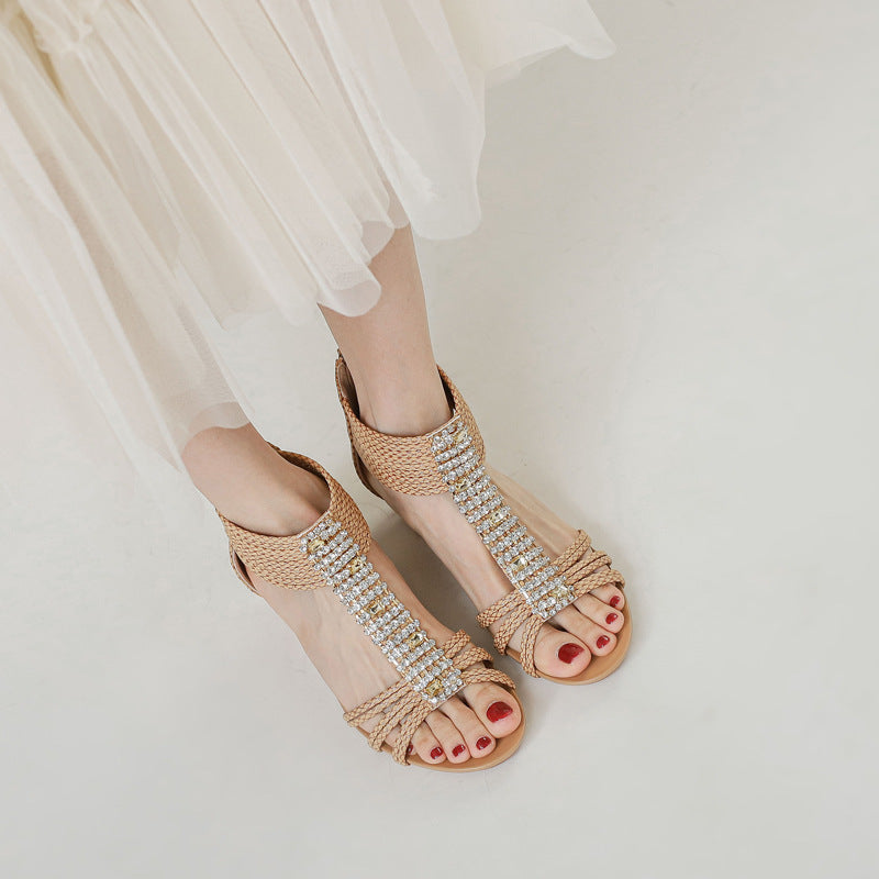 Drune | Dames Boho-Keilsandalen