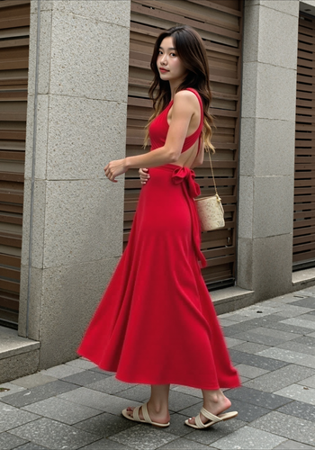 Drune Langes Clubkleid