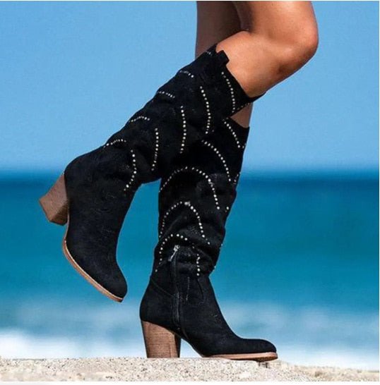 Drune | Bequeme Wildlederstiefel für Damen