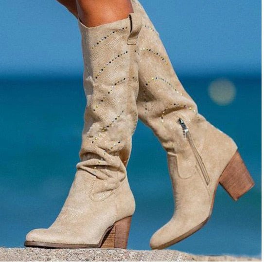 Drune | Bequeme Wildlederstiefel für Damen