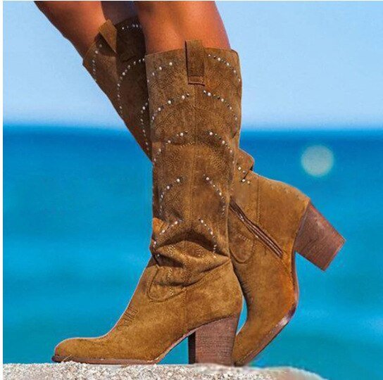 Drune | Bequeme Wildlederstiefel für Damen