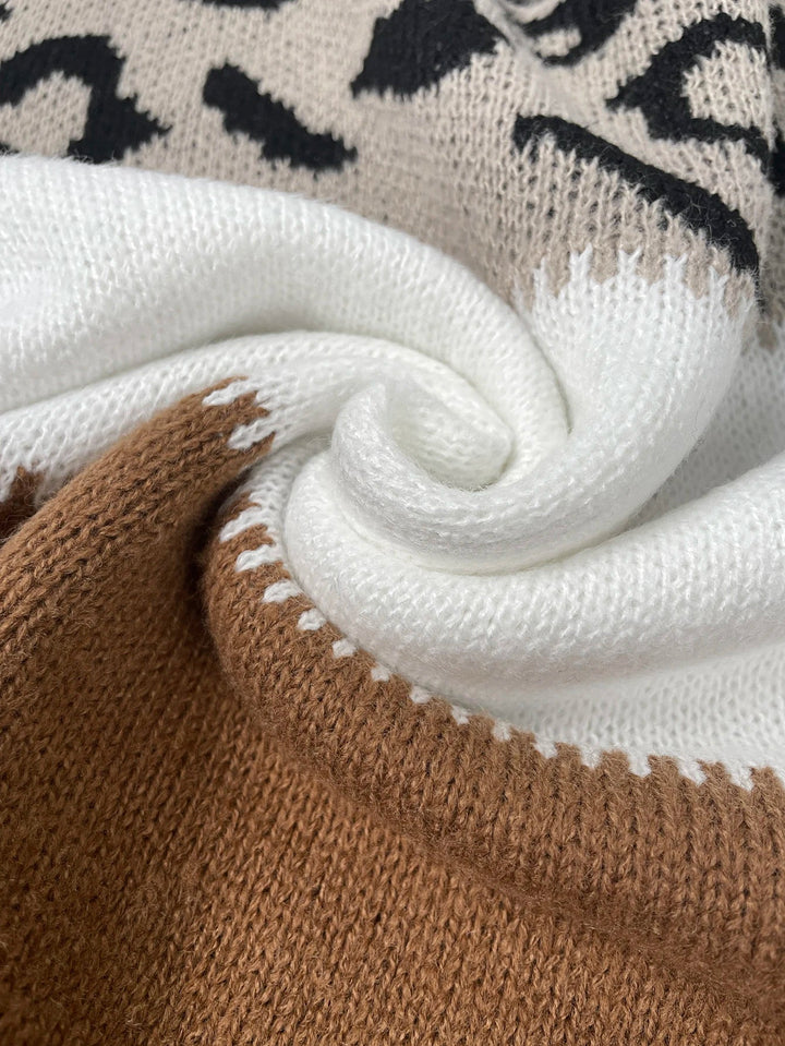 Drune | Trendy Leopardenmuster Pullover