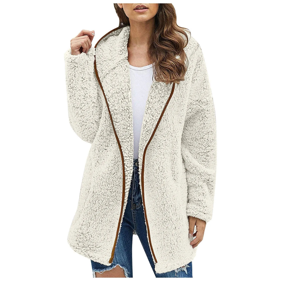 Drune | Trendy Lange Fleecejacke für Damen