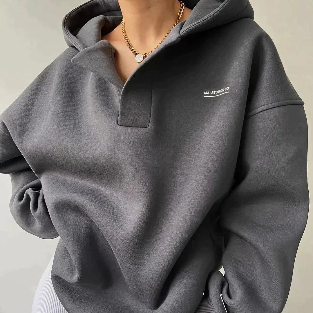 Drune | Trendy Oversized Damen Hoodie mit Kapuze