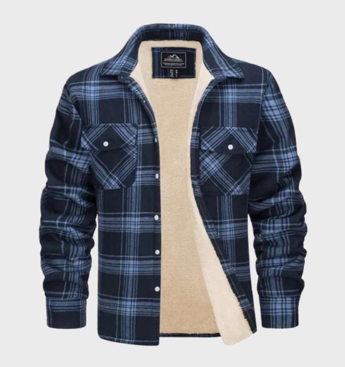 Drune | Trendy Vintage-Style Flanell Herrenjacke