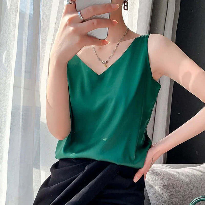 Drune | Seidig Weiches Tanktop für Frauen