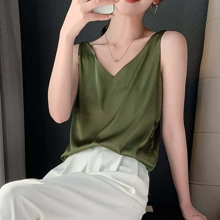 Drune | Seidig Weiches Tanktop für Frauen
