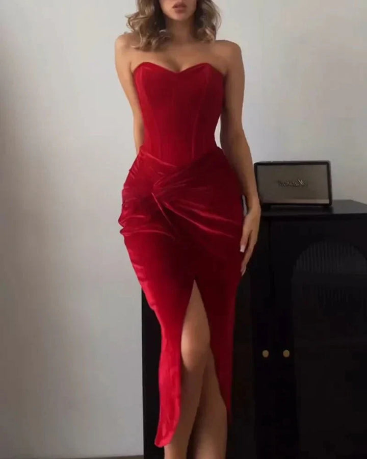 Drune | Sexy Strapless Spaghetti Dress