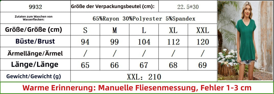 Drune | Gestreiftes T-Shirt mit V-Ausschnitt