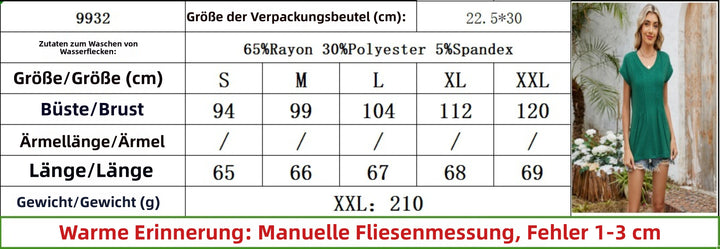 Drune | Gestreiftes T-Shirt mit V-Ausschnitt