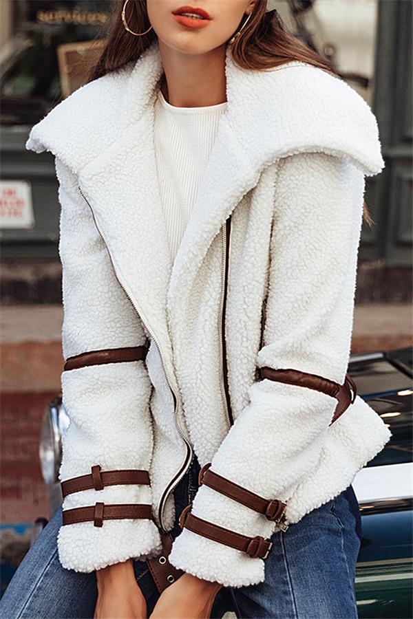 Drune | Parka Gürtel Shaggy Jacke