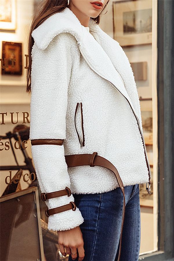 Drune | Parka Gürtel Shaggy Jacke