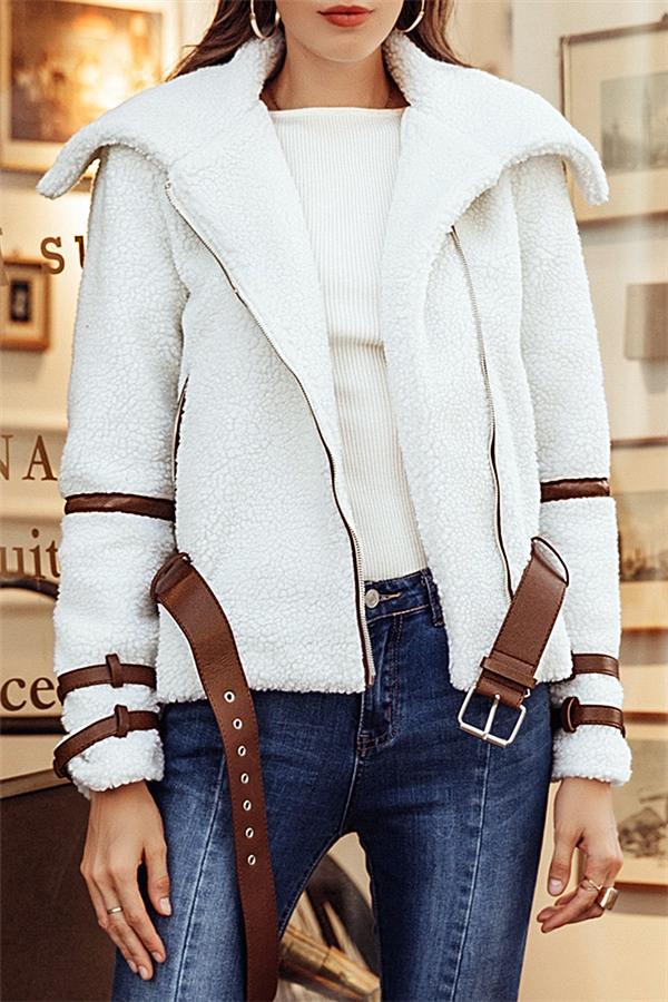 Drune | Parka Gürtel Shaggy Jacke