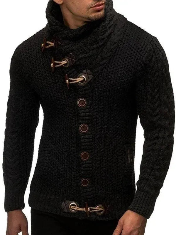 Drune | Knopf Herren Strickjacke Pullover