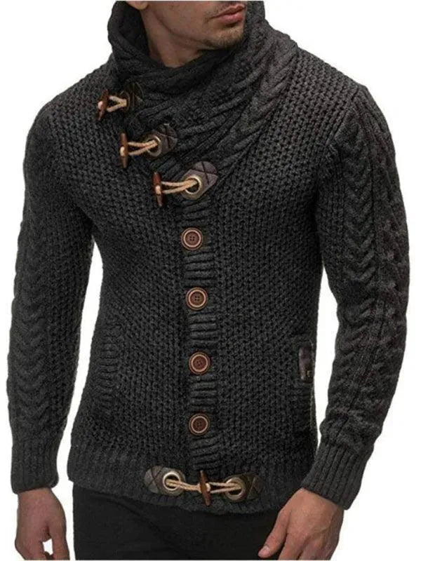 Drune | Knopf Herren Strickjacke Pullover