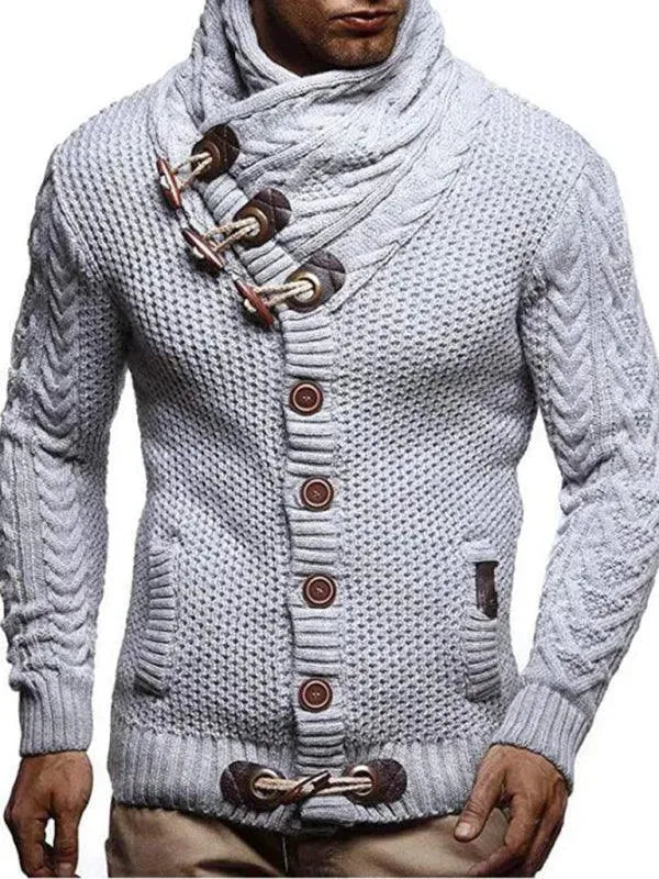 Drune | Knopf Herren Strickjacke Pullover