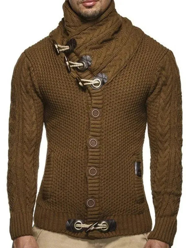 Drune | Knopf Herren Strickjacke Pullover
