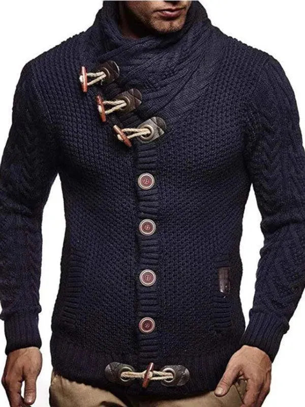 Drune | Knopf Herren Strickjacke Pullover