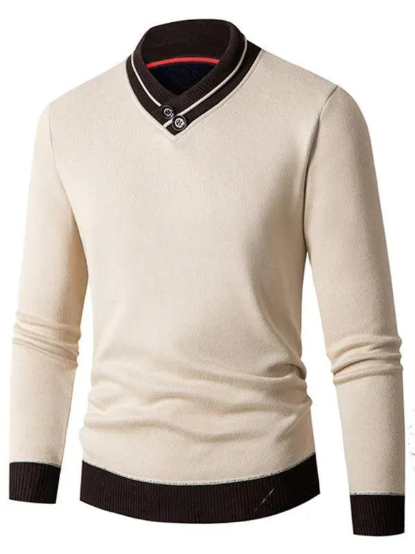 Drune | Slim Fit V-Ausschnitt Herren Pullover