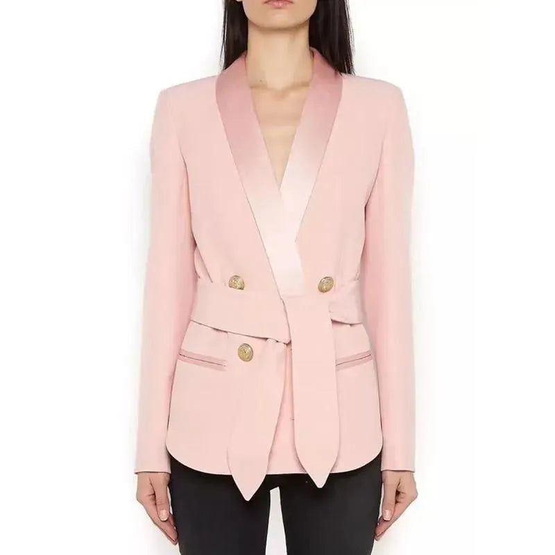 Drune | Smoking Blazer Jacke Damen - Lässig - Unifarben