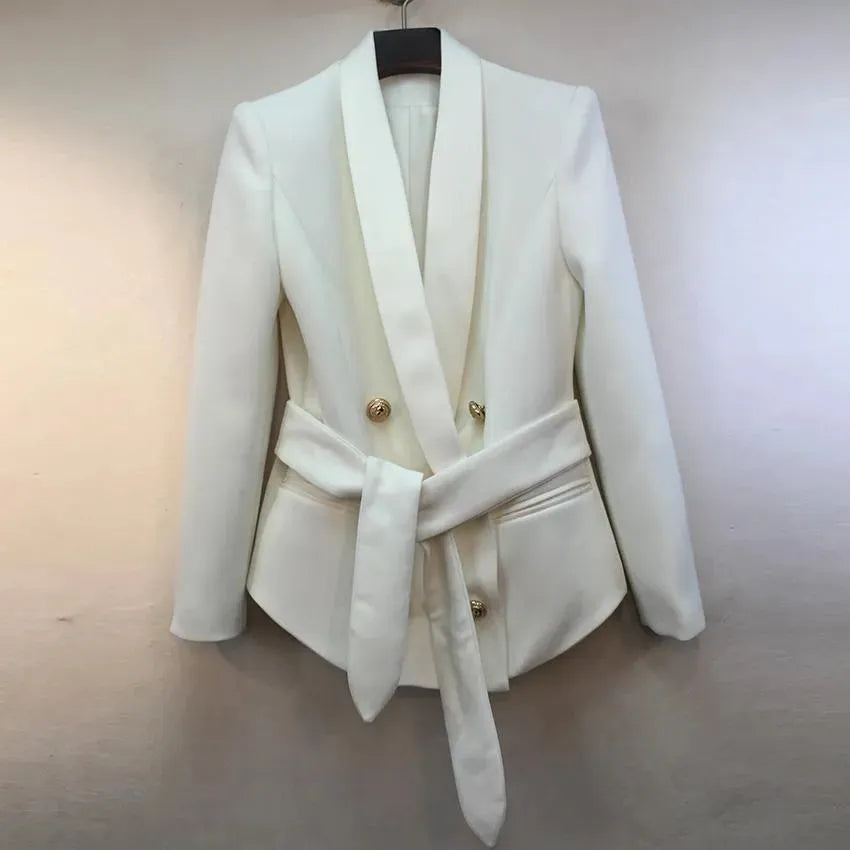 Drune | Smoking Blazer Jacke Damen - Lässig - Unifarben