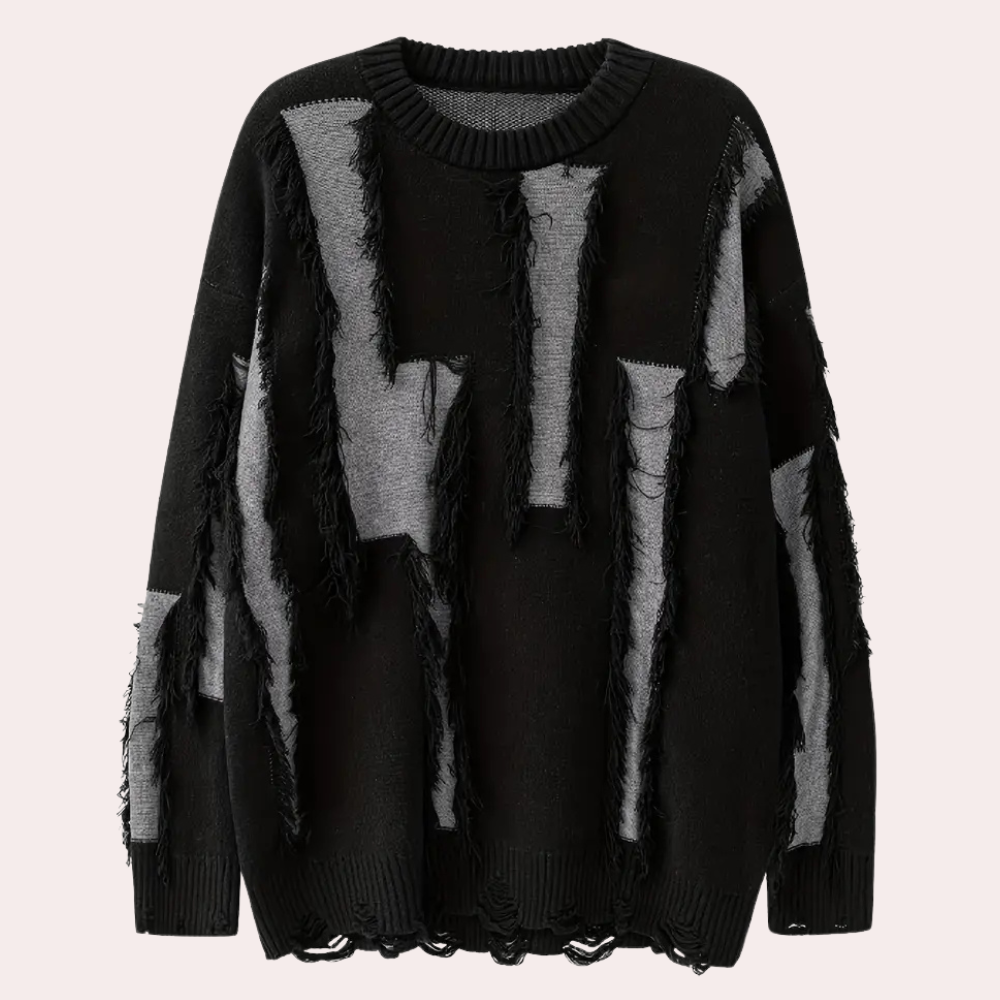 Drune | Herrenstrickjacke in Schwarz