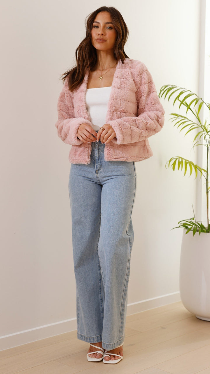 Drune | Short Jacket - Strukturierte Passform - Gep quiltetes Design - Offene Vorderseite