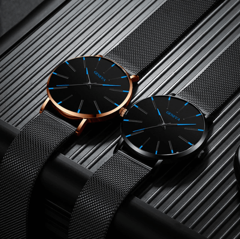 Drune - Ultraflache Business-Uhr für Herren