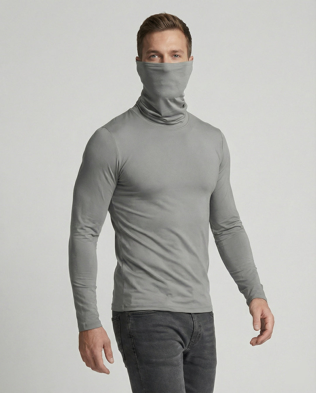 Herren Funktionsshirt mit hohem Kragen und innovativem Feuchtigkeitsmanagement Drune