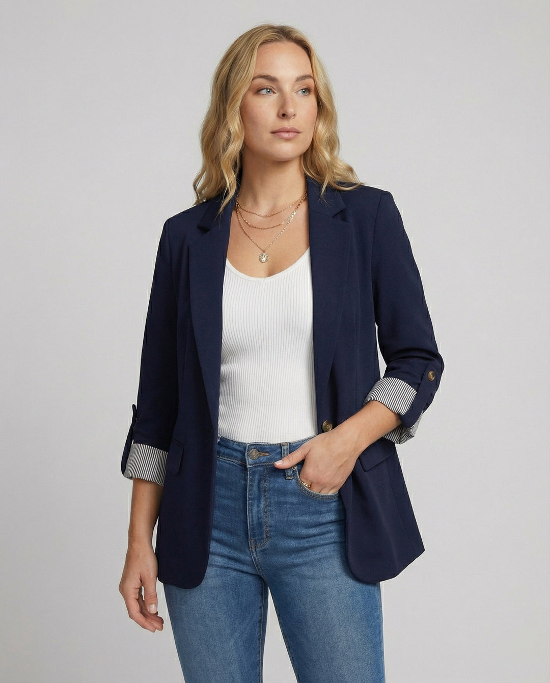 Drune | Eleganter Business Longblazer Mit