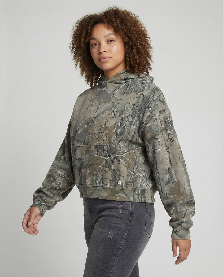 Drune | Retro Unisex Hoodie mit Camouflage-Muster