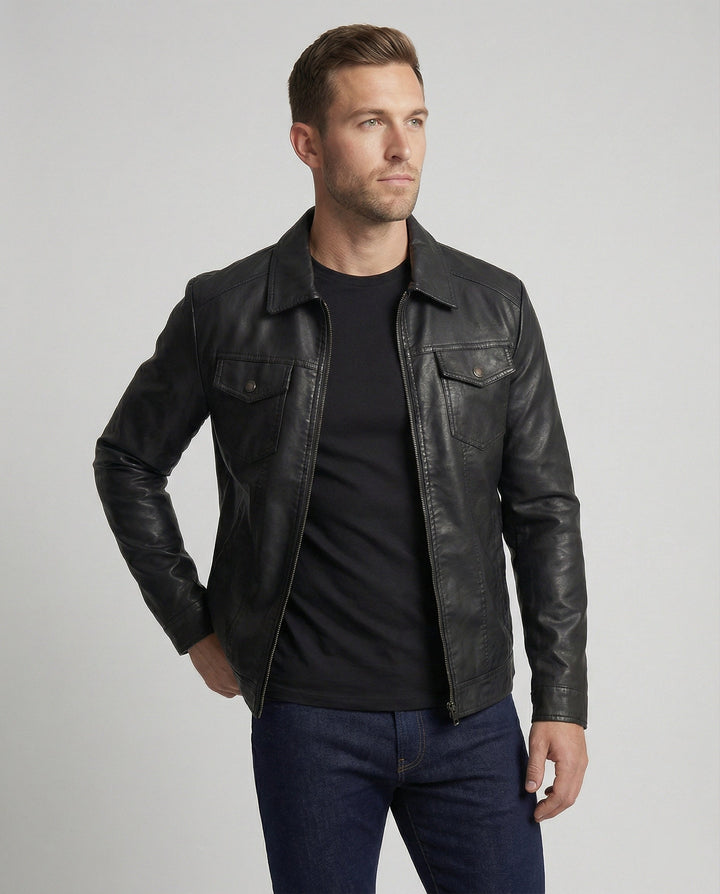 Drune | Exklusive Herren-Lederjacke in Premium-Qualität