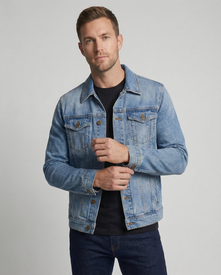 Herren Jeansjacke Denim Worker