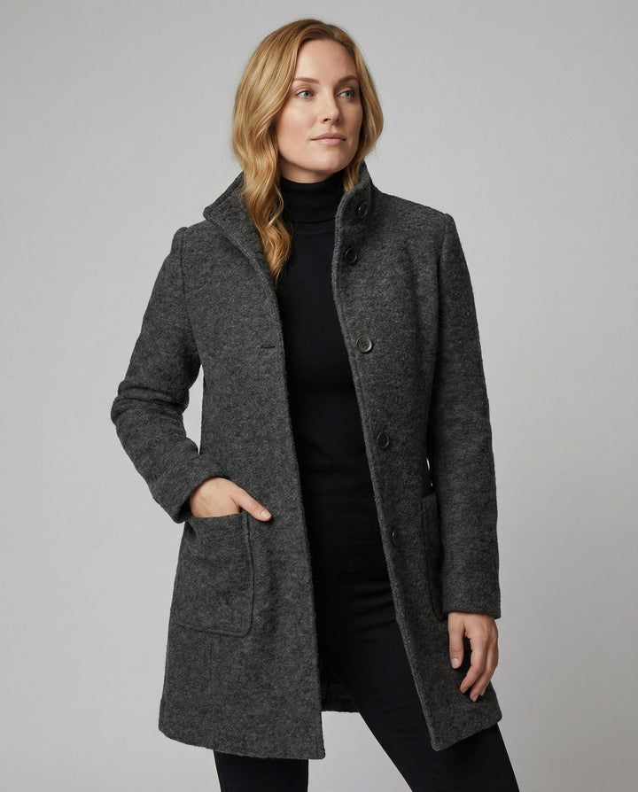 Drune | Hochkragenmantel für Damen
