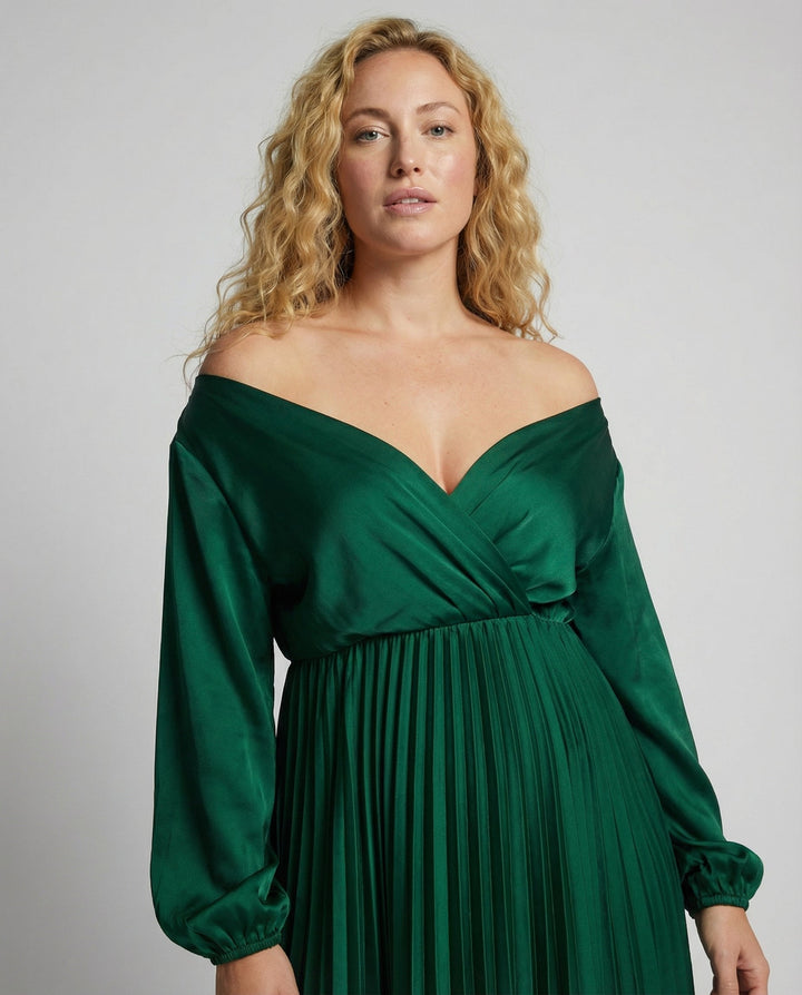Drune Schwangerschafts-Chaps-Maxikleider, Elegante, Plissierte, Schulterfreie Cocktailkleider