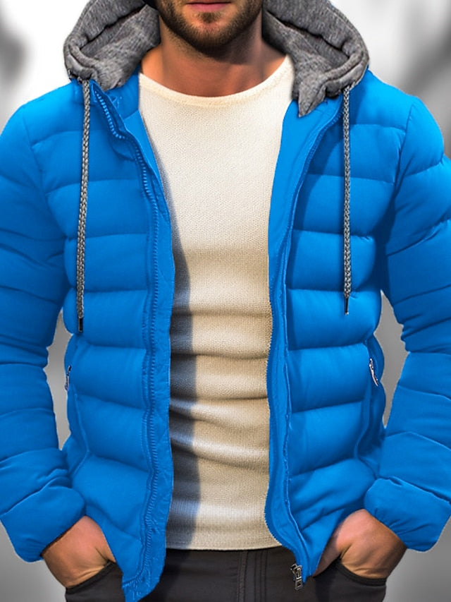 Drune | Herren Winter Daunenjacke - Mit Kapuze & Reißverschluss