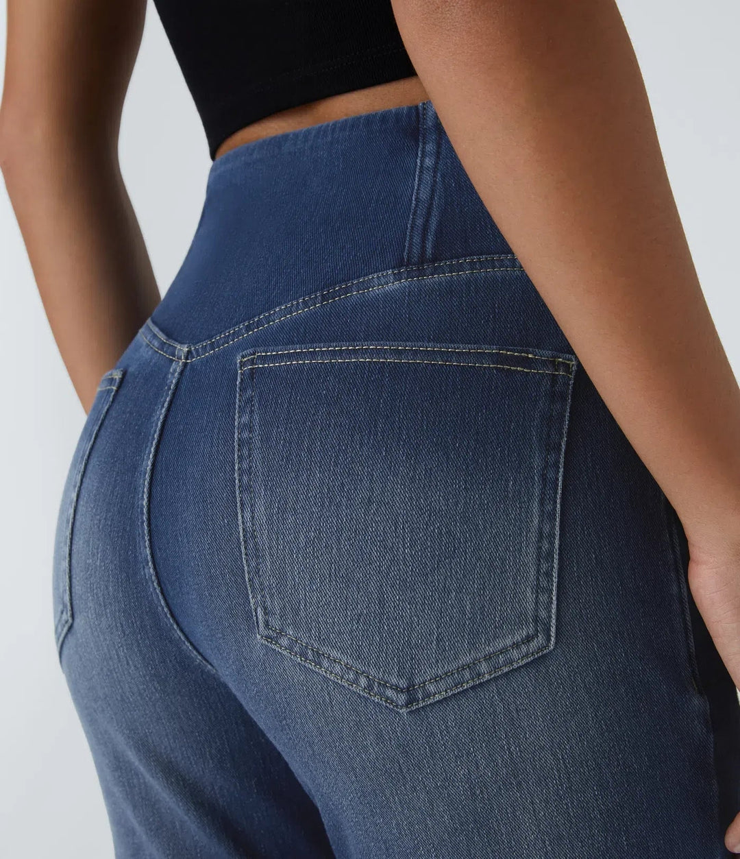 Drune | Hoch Taillierte, Ausgestellte Jeans