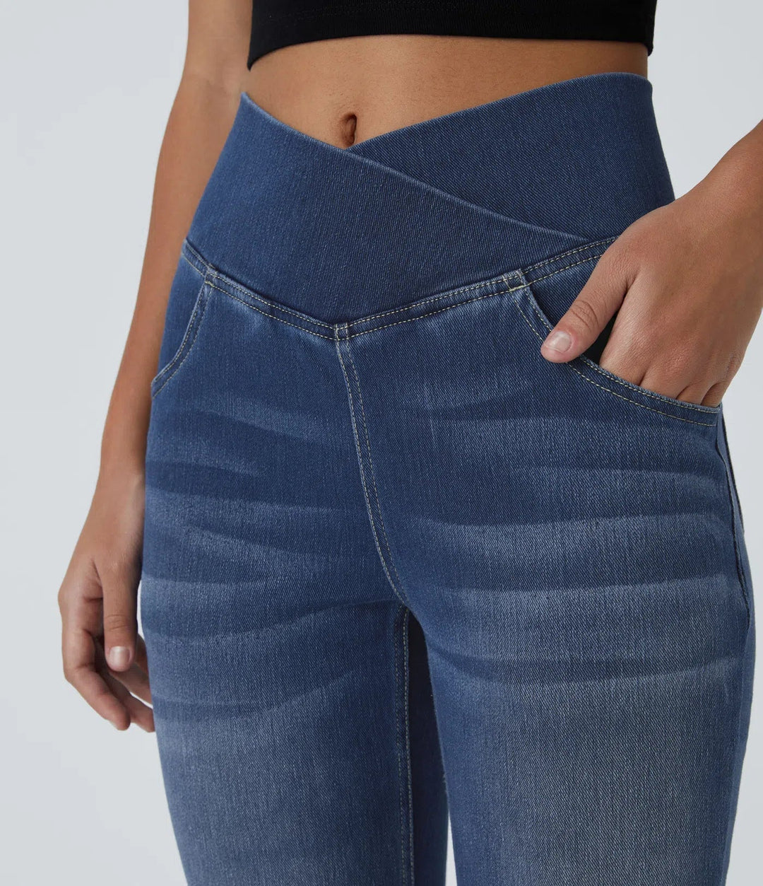 Drune | Hoch Taillierte, Ausgestellte Jeans