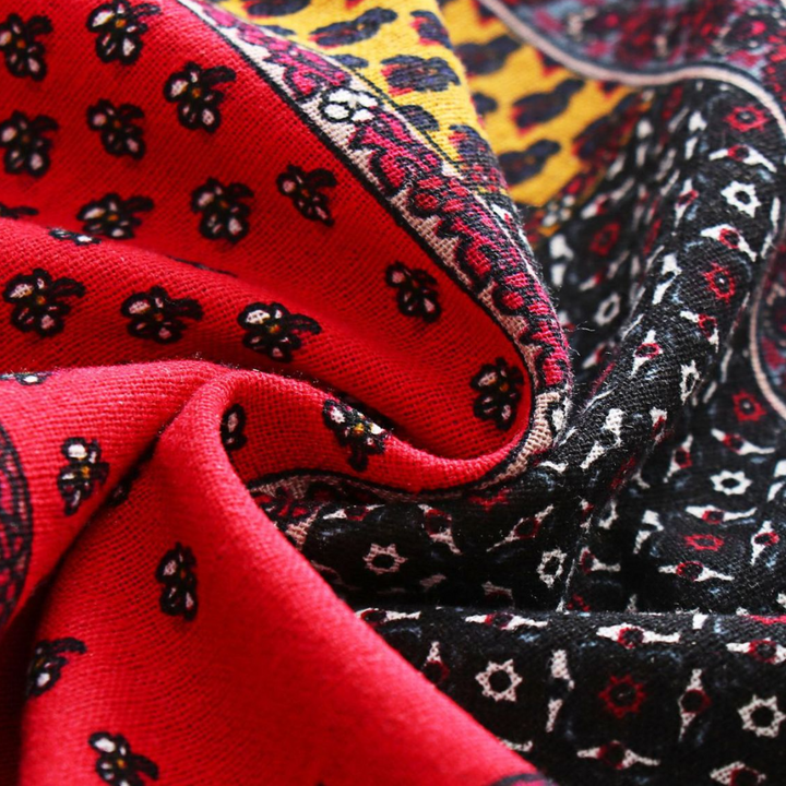 Drune | hoodie fleece jack - trendige warme patchwork Außenbekleidung