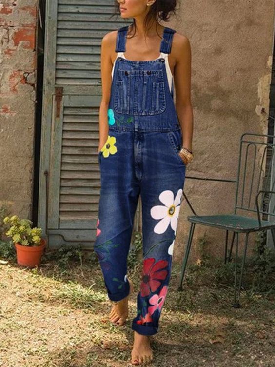 Drune | Ärmelloser Denim-Overall