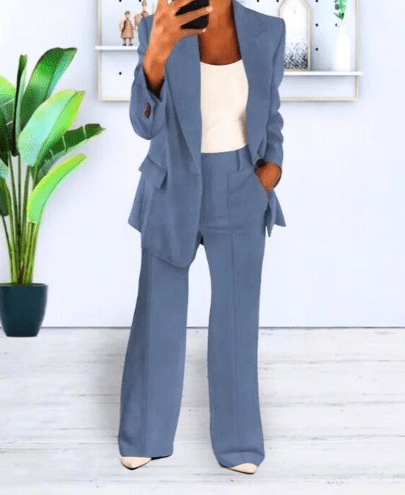 Drune | Damen Blazer Bequem & Schick Blazer Satz Lässiges & Formelles Outfit